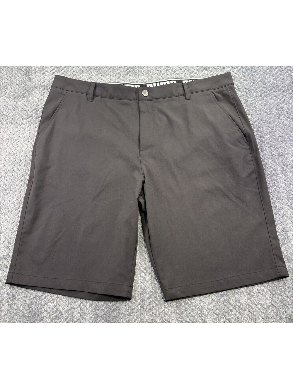 Puma Essential Golf Shorts Men 40 Black Flat Front  Activewear 0012